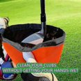 thumbnail image 3 of Golf Club And Golf Ball Cleaning Bag, Waterproof Clean Face Technology Liner, Cleans Club Grooves Best Golf Gift-good Quality (prettyj), 3 of 3