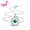 Tsavorite Green, variant on 6mm Neon Blue Paraiba Color Lab Grown Yttrium Aluminum Garnet With Inclusions S925 Sterling Silver Necklace For Women Jewelry