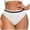White, variant on Women's High Waisted Underwear Hi-Cut Stretch Panties Briefs with Strip Waistband Design Underpants (Beige, M)