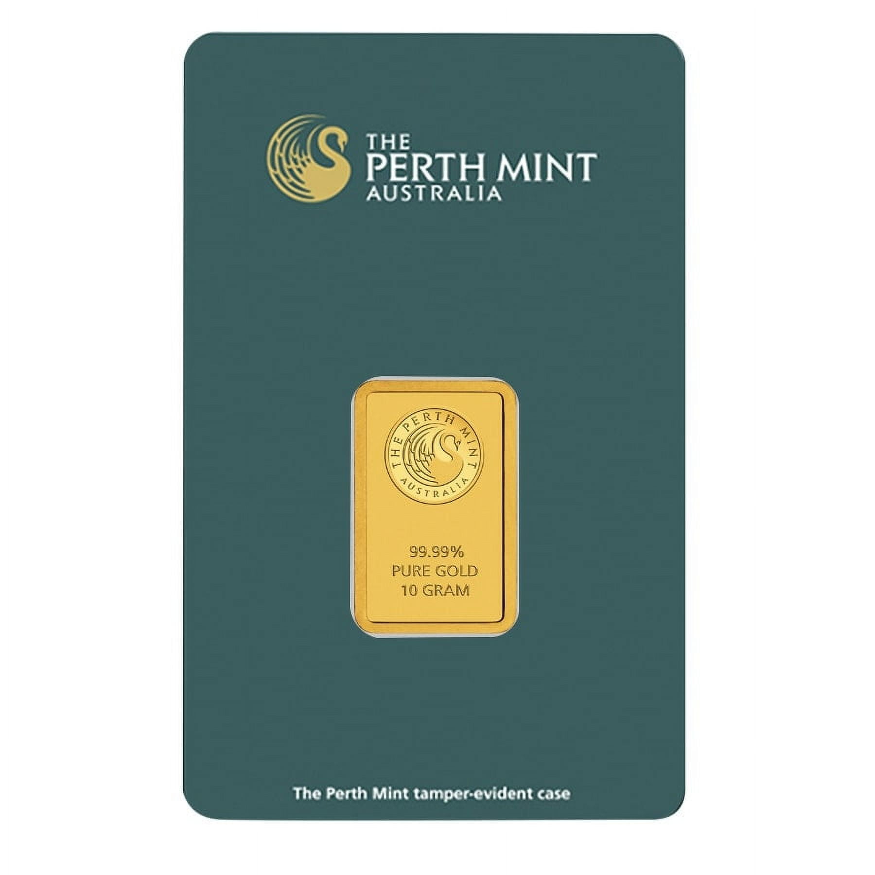 10 Gram Perth Mint Gold Bar .9999 Fine (in Assay)