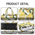 thumbnail image 4 of Large Capacity Tote Bag,Yellow Lemon Fruit Slices White Pattern Handbag Fashion Luxury Tote Bag,15.7"x13"x 5.1" Inches,Laptop Compatible, 4 of 6