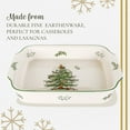 thumbnail image 4 of Spode Christmas Tree Large Rectangular Handled Dish, Deep Baking Pan (15" x 11") - Dishwasher Safe, Festive Tableware for Holiday Entertaining, Christmas Serveware & Seasonal Platters, 4 of 7