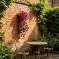 thumbnail image 2 of Artificial Purple & Pink Morning Glory Hanging Vine, Faux Trailing Petunia Flower Bouquet, Fake Hanging Plant for Indoor/Outdoor Porch and Patio Decor, 2 of 6