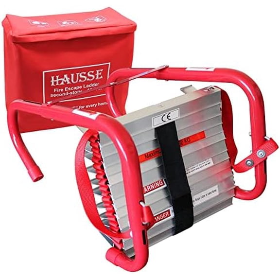 Retractable 2 Story Fire Escape Ladder, 13 Feet$$Tools