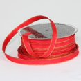 thumbnail image 2 of The Ribbon People Red and Gold French Wired Craft Ribbon 0.25" x 108 Yards, 2 of 3