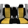 thumbnail image 2 of CalTrend Front 40/20/40 Split Back & 60/40 Cushion Tweed Seat Covers for 2011-2012 Chevy/GMC Colorado|Canyon - CV489-12TT Yellow Insert with Black Trim, 2 of 3
