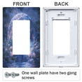 thumbnail image 3 of Yayeee Rocker Switch Wall Plate 3-Gang 6.5"x4.6" Home Decorative Outlet Cover, Crystal Ball, 3 of 6