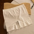 thumbnail image 2 of Lovskoo Under Dress Shorts for Women Solid Color Trendy Slip Shorts Comfortable High Waist Lace Trim Shorts White, 2 of 6