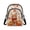 Autumn Cat Pumpkin, variant on Geometric Triangle Decoration Lightweight Cross Body Bag for Travel Casual Shopping, Polyester Secure Zipper Closure Sling Bag