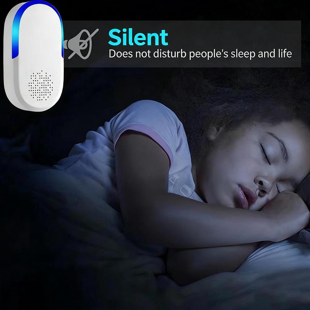 Ultrasonic Pest Repeller, Intelligent Variable Frequency Plug-in Deterrent for Indoor Use, Quiet Electronic Device for Rodent and Insect Deterrent