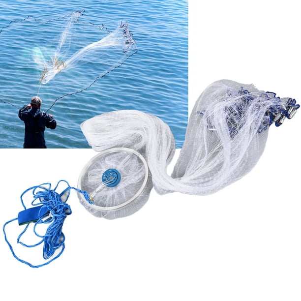 Hand Throwing Fishing Net, Fishing Cast Net Tension Flexible Easy To Use  For Fish Pond For Festival For Birthday 