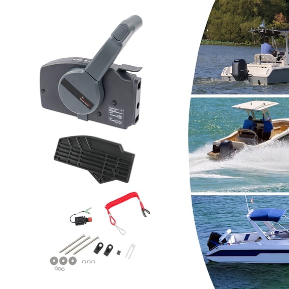 Outboard Remote Control Box, Side Mount Outboard Motor, Outboard Side Mount Remo for Small Fishing Boats