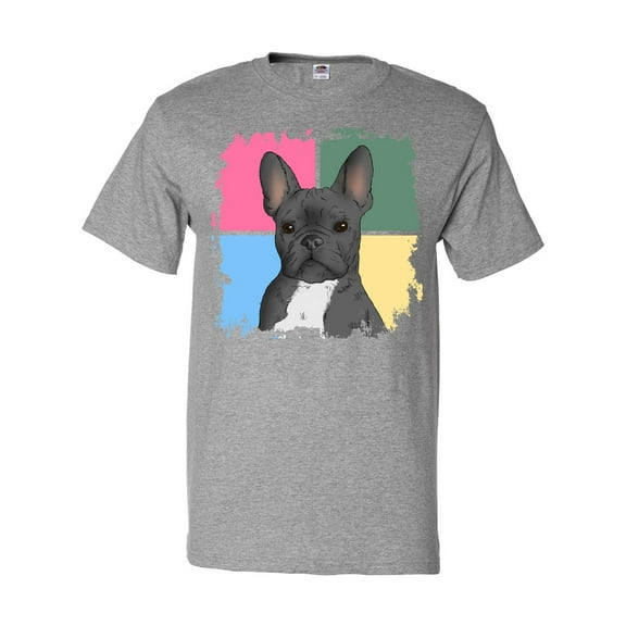 Inktastic Blue French Bull Dog T-Shirt