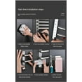 thumbnail image 5 of 304 Stainless Steel Towel Bar Single And Double Bar Toilet Rotating Bathroom Telescopic Towel Rack Non-perforated Wall Hanging, 5 of 11