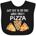 thumbnail image 3 of Inktastic Just Skip to the Part Where There's Pizza Boys or Girls Baby Bib, 3 of 4