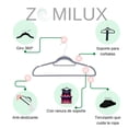 thumbnail image 5 of Ganchos Para Ropa de Terciopelo Premium ZOMILUX 20 Perchas Antideslizantes Gris, 5 of 5