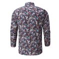 thumbnail image 1 of Camisas De Vestir Para Hombre 5xl Camisas de primavera y verano para hombres Camisa hawaiana de manga larga con estampado floral Botón de playa Camisa de oficina de trabajo Top (Multicolor, 3XL), 1 of 5
