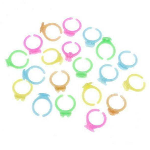 2x 20 Piezas Anillos de para Niños con Forma de Corazón de Mixto Juguete para Regalo para Niñas 2 piezas