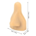 thumbnail image 4 of Modelo de nariz de silicona 3D, modelo de práctica de nariz falsa Flexible para practicar exhibición de joyería de sutura, 4 of 8