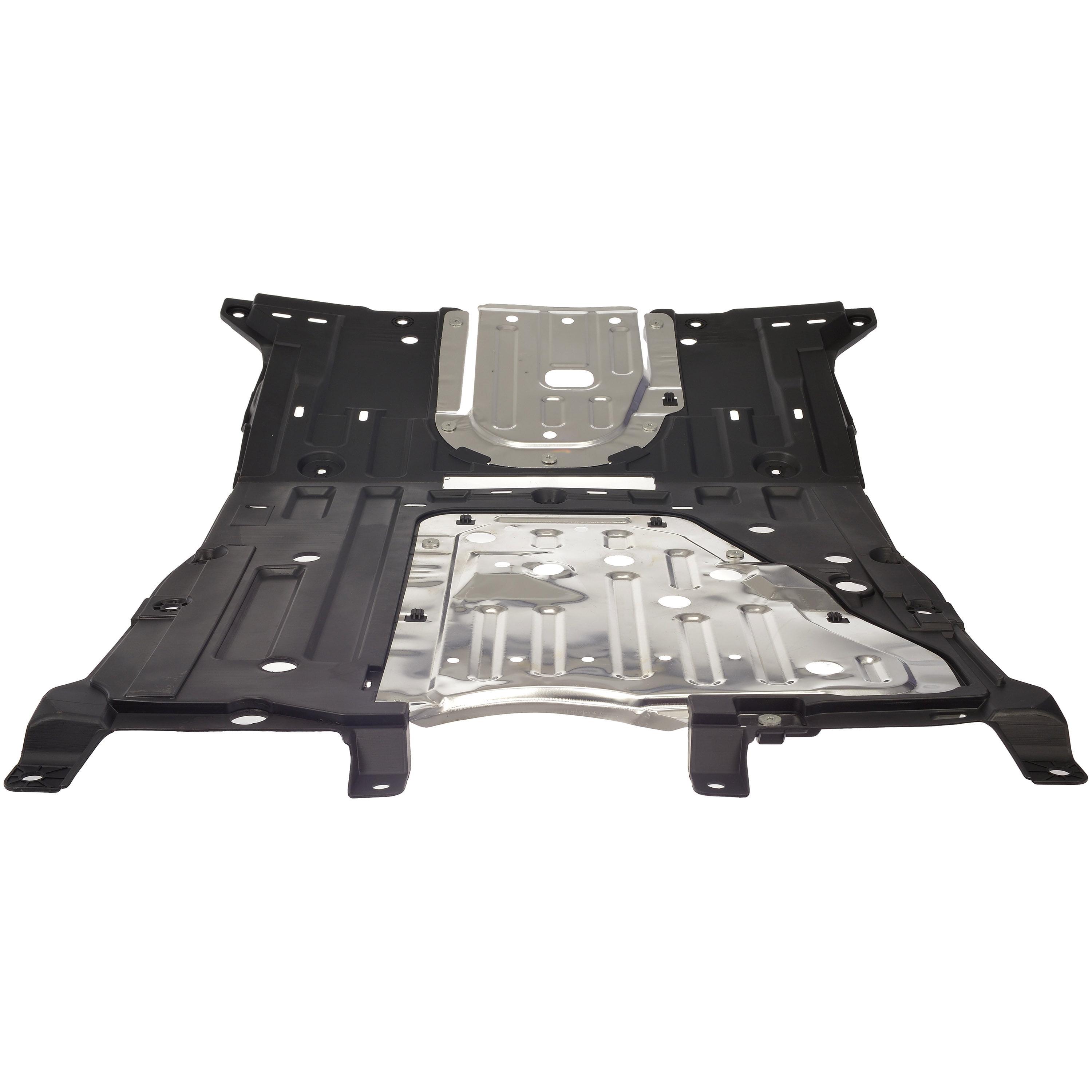 Dorman 927-803 Front Center Lower Undercar Shield for Specific Honda Models, Black; Silver