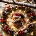 thumbnail image 3 of 3D Forest Animal Acorn Ornaments, Woodland Christmas Decor with Realistic Animal Figures, Resin Hanging Ornaments for Christmas Tree, Home, Party Decor, Cozy Forest Theme Collection, 3 of 6