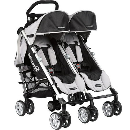 BabyPlanet - Unity Sport Lightweight Twin Stroller, Charcoal