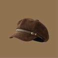 thumbnail image 2 of Beret For Classic French Style Soft Slouchy Hat With Decorative Buckle Detail Everyday Casual Wear For Home And Outings, 2 of 3