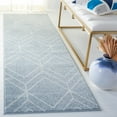 thumbnail image 2 of SAFAVIEH Adirondack Caitriona Geometric Squares Runner Rug, Blue/Ivory, 2'6" x 12', 2 of 11