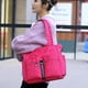 thumbnail image 5 of Bolso de mano informal para mujer, bolso de hombro, bolso de gran capacidad, bolso de nailon suave, rosa, 5 of 5