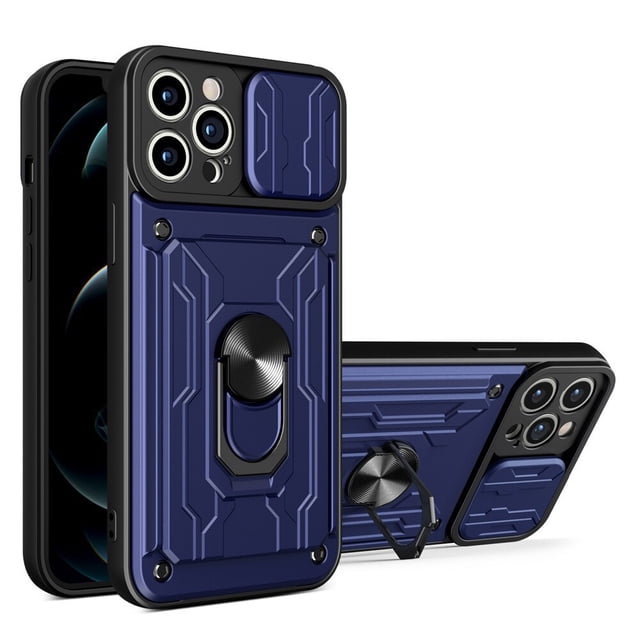 Funda de lujo para Samsung Galaxy S22, S21 Ultra, A73, A53, A33, A13, 5G, Protector de lente deslizante, multifunción, armadura dura C