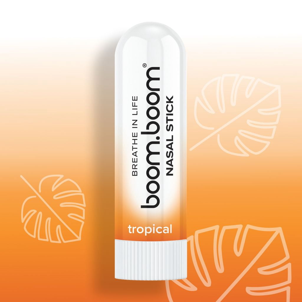 BoomBoom Tropical Nasal Sticks with Vapor Flow Technology, 2 Pack