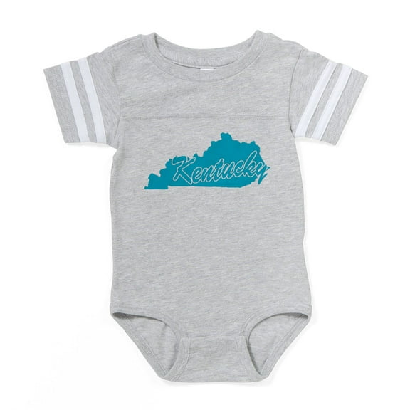 CafePress - 3 Kentucky - Cute Infant Baby Football Bodysuit