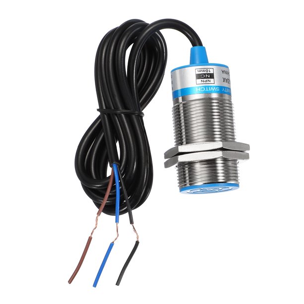 Sensor de Proximidad Inductivo Uxcell, NPN NC M30 DC 6-36V 300mA Detector de Sensor de Proximidad 10mm 3 Cables para Automatización Industrial LJ30A3-10-Z/AX