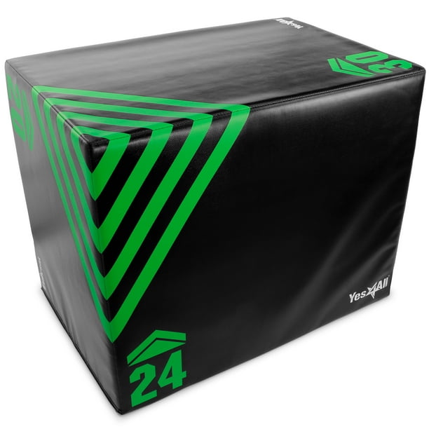 Yes4All 3-in-1 Foam Plyometric Jump Box/Soft Plyo Box (30/24/20 ...