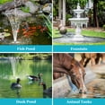 thumbnail image 4 of POPOSOAP 25W Solar Water Pump and Pond Filter System, Solar Powered Fountain Pump with Filter Box, 160GPH, for Outdoor Fish Ponds, Waterfalls and Gardens, 4 of 11
