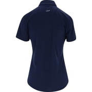 Greg Norman Freedom Micro Pique Stretch Navy Shirt Women M