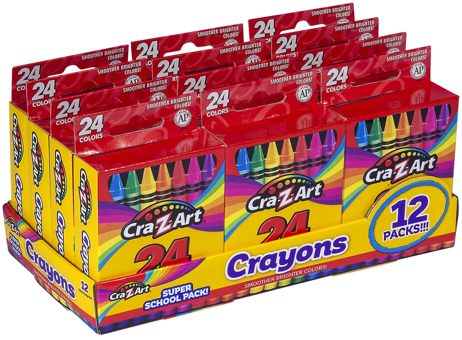 Cra-Z-Art® School Quality Crayon, Assorted Colors, 24/Box