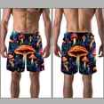 thumbnail image 3 of luoweisi Men's Beach Shorts Quick Dry Swim Trunks with Mesh Lining Mushroom S, 3 of 5