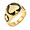 Gold, variant on Spade Signet Ring for Men, Stainless Steel Statement Ring, Sizes 7-13