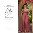 thumbnail image 2 of David’s Bridal, The Edit by DB Studio Women's Formal Empire Waist Ball Gown, Full Length, Satin, 2 of 7