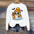 thumbnail image 5 of Enjoytime Halloween Crew Neck Sweatshirts Women Casual Pullover Sweatshirt Fall Cute Ghost Graphic Long Sleeve Plus Size Tops, 5 of 5