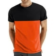 thumbnail image 1 of Tops para hombre, blusas y camisas de cuello redondo y manga corta para hombre, camisetas casuales de verano para hombre, camisetas de cuello redondo con bloques de color y manga corta, camisetas depo, 1 of 7