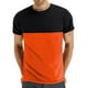 thumbnail image 1 of Casual Summer Tops Color Bloqueado Cuello Redondo Manga Corta Top, Camiseta Deportiva Elástica de Poliéster para Hombres, Uso Diario Y Actividades Al Aire Libre, 1 of 7