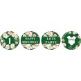 thumbnail image 2 of Darling Souvenir Party Favor Floral Border 1st Birthday Theme Stickers Labels 190 Pcs-Green, 2 of 2