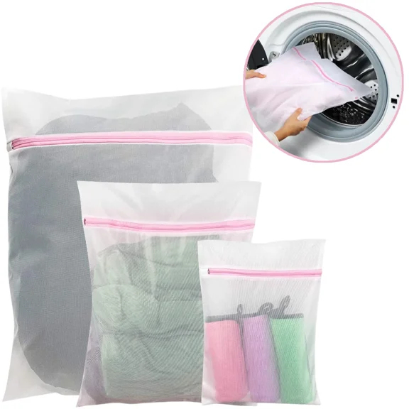 Mesh Laundry Bag For Delicates 3/Pk Suit For Sorting &Washing Clothes Wash Bag