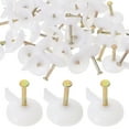 thumbnail image 1 of YOSADIER 100 Pcs Clous Muraux en Ciment pour Propriétaires avec Tête Ronde en Métal, 1 of 8