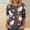 Gray2, variant on Christmas 3/4 Sleeve Shirts for Women Christmas Snowman Print Top Cute Santa Print Shirt Round Neck Holiday Shirt Tops Women Sweaters Clearance Cheap