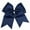 Navy Blue, variant on Chixx Solid Plain Basic Cheer Dance Softball Bows- Navy Blue