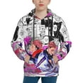 thumbnail image 4 of Jujutsu Kaisen Satoru Gojo Kids' Hoodie 3d Print Sweatshirt Soft Pullover Hooded With Big Pockets For Boys Or Girls Small, 4 of 7