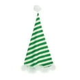 thumbnail image 6 of Aislor Girls Christmas Striped Jumpsuit Candy Cane Long Bodysuit with Santa Hat Xmas Dancewear Green 12, 6 of 7